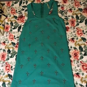 Dress with cross details
